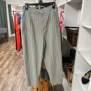 Vintage Milano Design Group Grey Plaid Trousers, Size 12